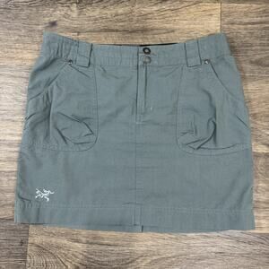 Arc’teryx RANA Skirt Green Gray Women’s 6 Hiking Outdoors Unlined